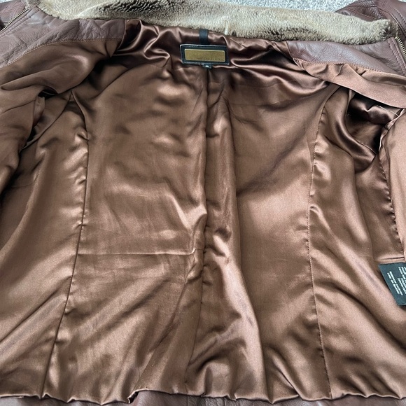 Wilson’s Leather Chocolate Brown Leather Buttery Soft Zip Up Jacket Women’s XL - Picture 13 of 15